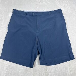 Peter Millar Wicking Performance Golf Shorts Men's Size 40 Blue 9" Inseam